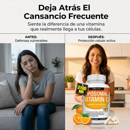 Vitamina C Liposomal 2100mg — Absorción Superior para tus Defensas