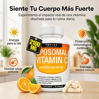 Vitamina C Liposomal 2100mg — Absorción Superior para tus Defensas