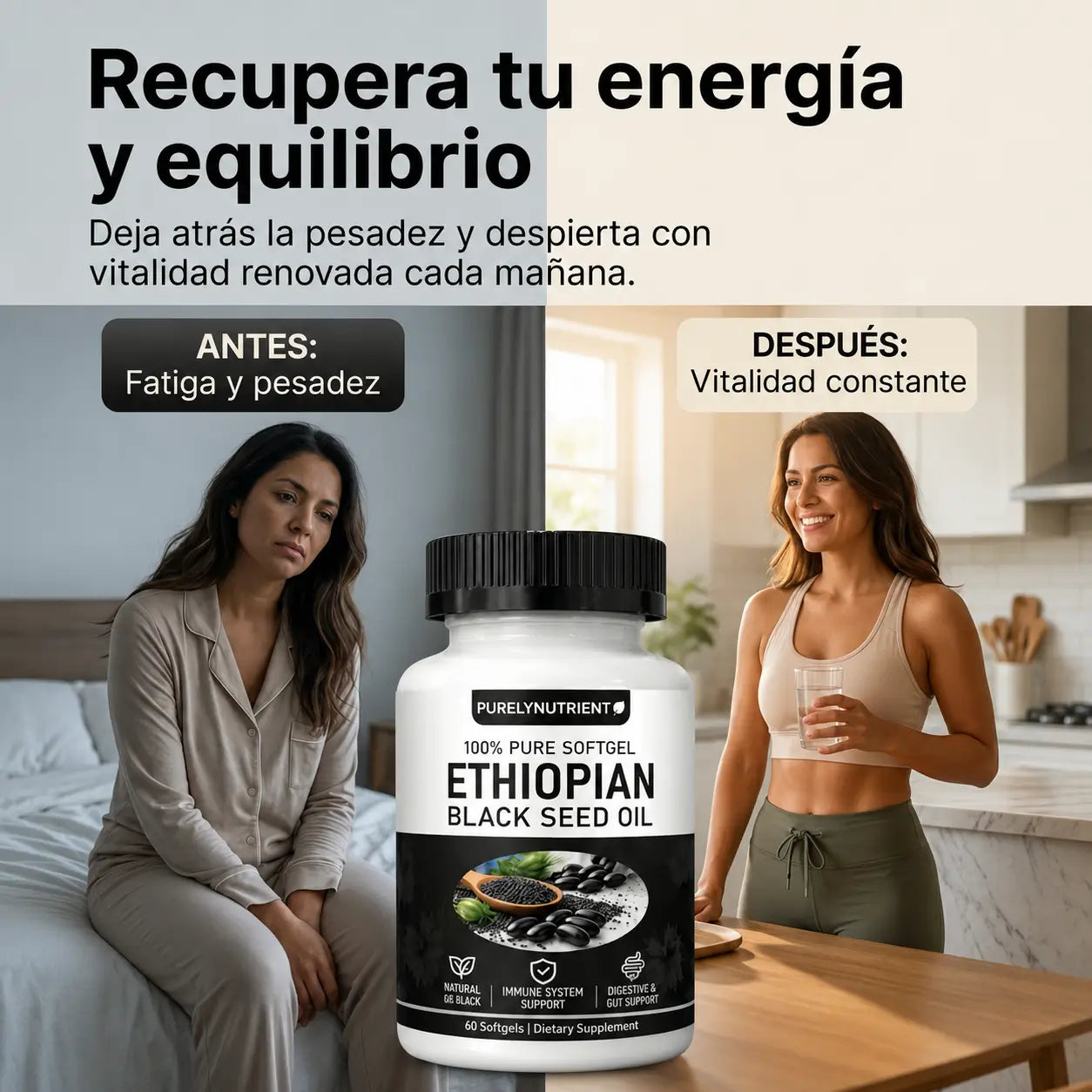 Aceite de Semilla Negra Etíope — El Secreto Ancestral de Bienestar Prensado en Frío